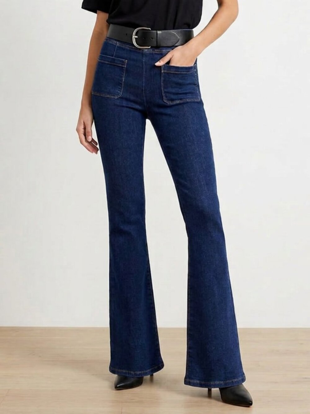 Frame Le Bardot Jetset Flare Jeans Organic Cotton Denim Size 2